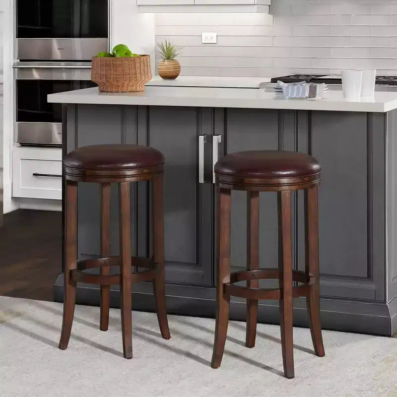 Lot de 2 tabourets de bar hauteur bar Natick - Alaterre Furniture