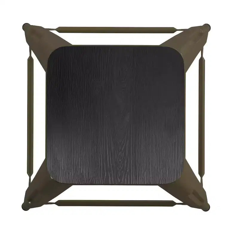 Flash Furniture Cierra, ensemble de 4 tabourets de bar en métal sans dossier de 61 cm de hauteur, de qualité commerciale, pour l'intérieur, avec sièges en résine polyvalente tout temps