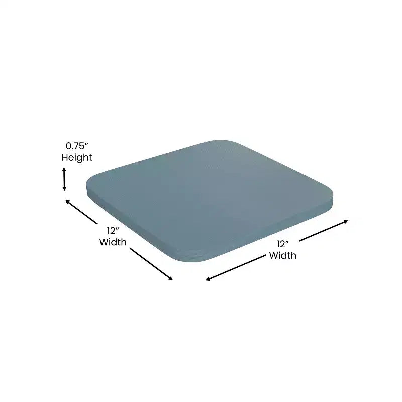 Flash Furniture Cierra, ensemble de 4 tabourets de bar en métal sans dossier de 61 cm de hauteur, de qualité commerciale, pour l'intérieur, avec sièges en résine polyvalente tout temps