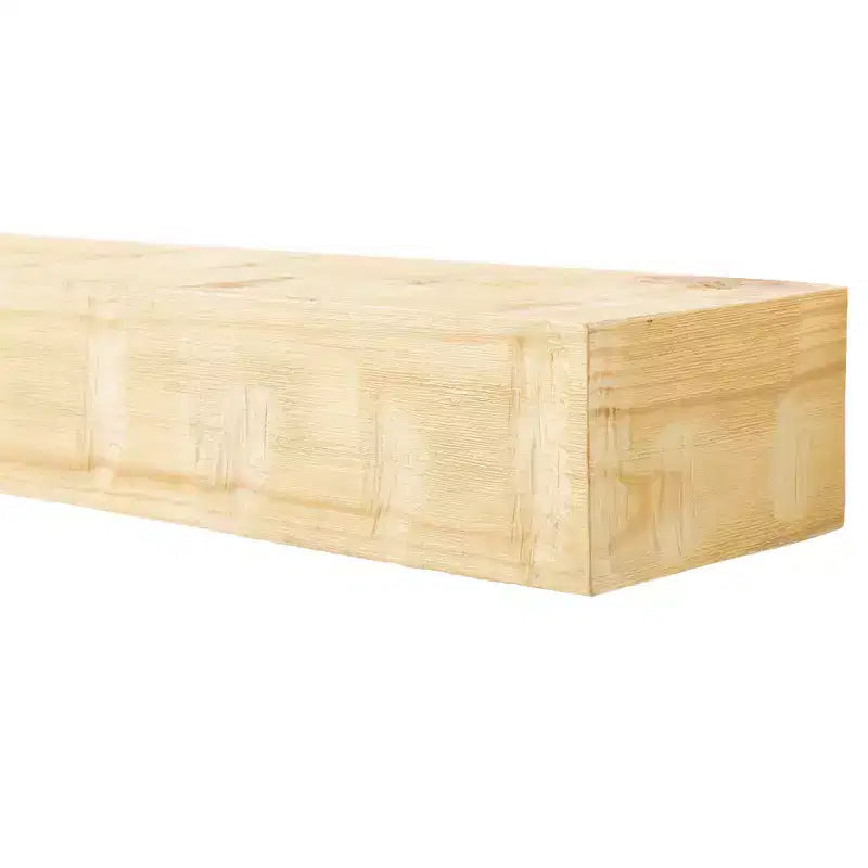 Étagère de cheminée flottante Bodie Country Living avec accents rustiques en bois de récupération