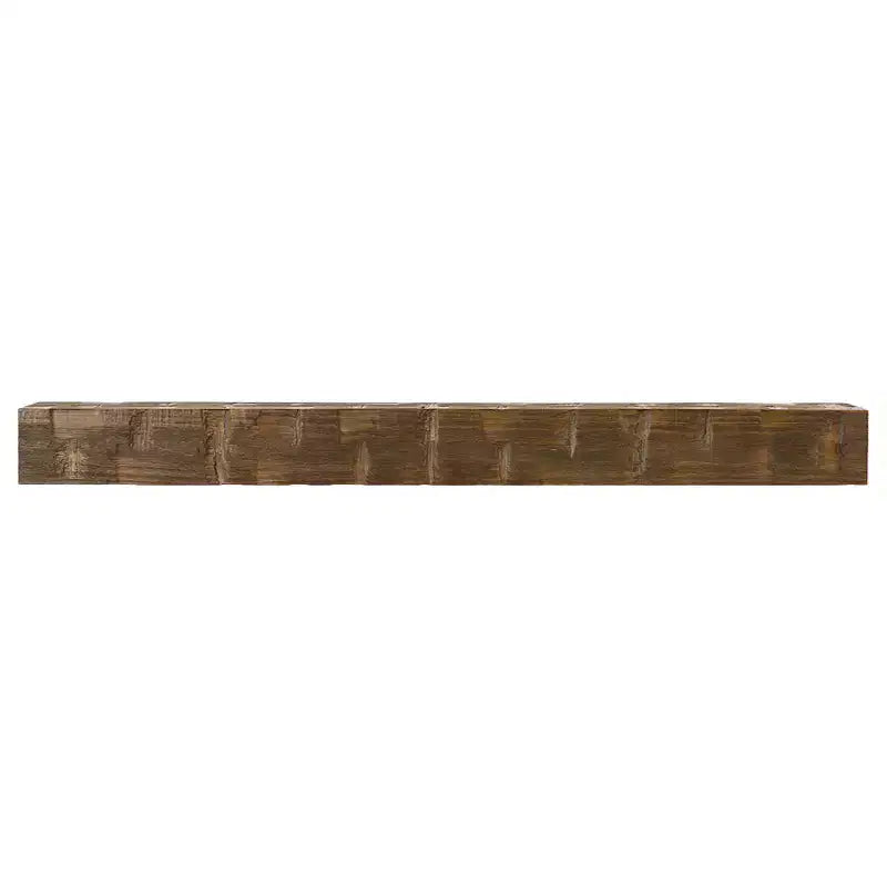 Étagère de cheminée flottante Bodie Country Living avec accents rustiques en bois de récupération