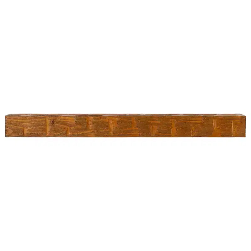 Étagère de cheminée flottante Bodie Country Living avec accents rustiques en bois de récupération