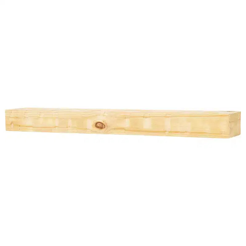 Étagère de cheminée flottante Bodie Country Living avec accents rustiques en bois de récupération
