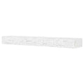 Country Living Hatteras Floating Farmhouse Mantel Shelf in Whitewash