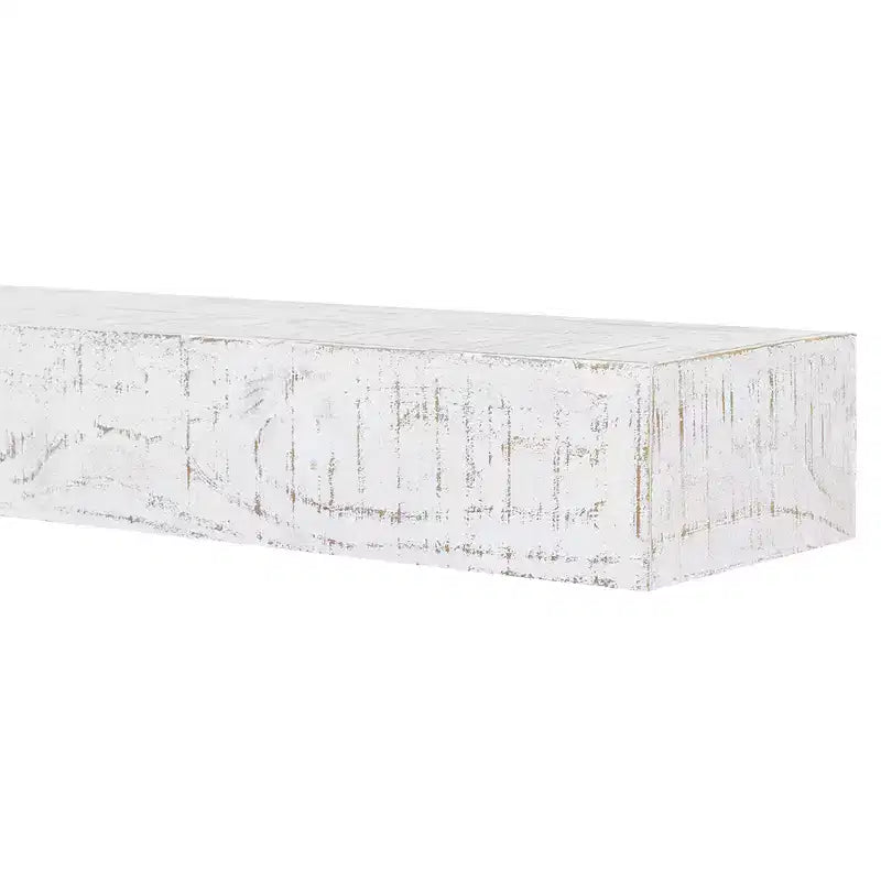 Étagère de cheminée flottante Country Living Hatteras en finition blanchie