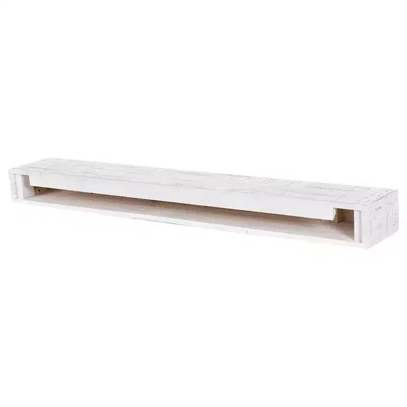 Étagère de cheminée flottante Country Living Hatteras en finition blanchie