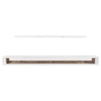 Étagère de cheminée flottante Country Living Hatteras en finition blanchie