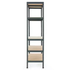 Unité de stockage de garage Trestles 36 x 72, 5 étagères métalliques réglables, capacité de 500 lb
