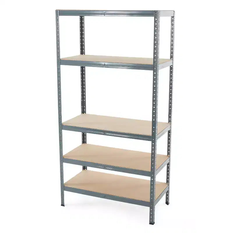 Unité de stockage de garage Trestles 36 x 72, 5 étagères métalliques réglables, capacité de 500 lb