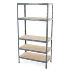 Unité de stockage de garage Trestles 36 x 72, 5 étagères métalliques réglables, capacité de 500 lb