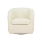 Fauteuil pivotant Monroe en fausse fourrure 28,75 po - Teamson Home