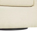 Fauteuil pivotant Monroe en fausse fourrure 28,75 po - Teamson Home