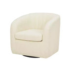 Fauteuil pivotant Monroe en fausse fourrure 28,75 po - Teamson Home