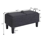 Breighton Home Designs4Comfort Ottoman de rangement Brentwood