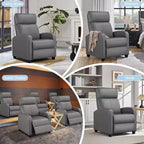 Fauteuil inclinable réglable Yaheetech en cuir PU pour salon