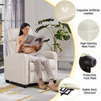 Fauteuil inclinable réglable Yaheetech en cuir PU pour salon