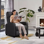 Fauteuil inclinable réglable Yaheetech en cuir PU pour salon