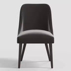 Chaise de salle à manger moderne Geller en velours brillant Mystère – Threshold