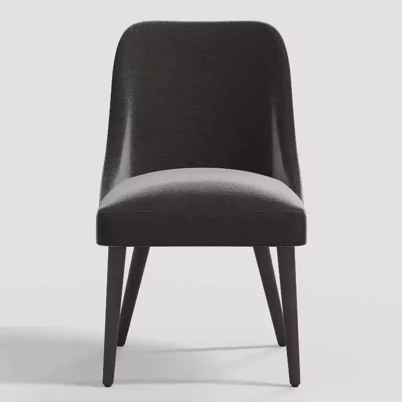 Chaise de salle à manger moderne Geller en velours brillant Mystère – Threshold