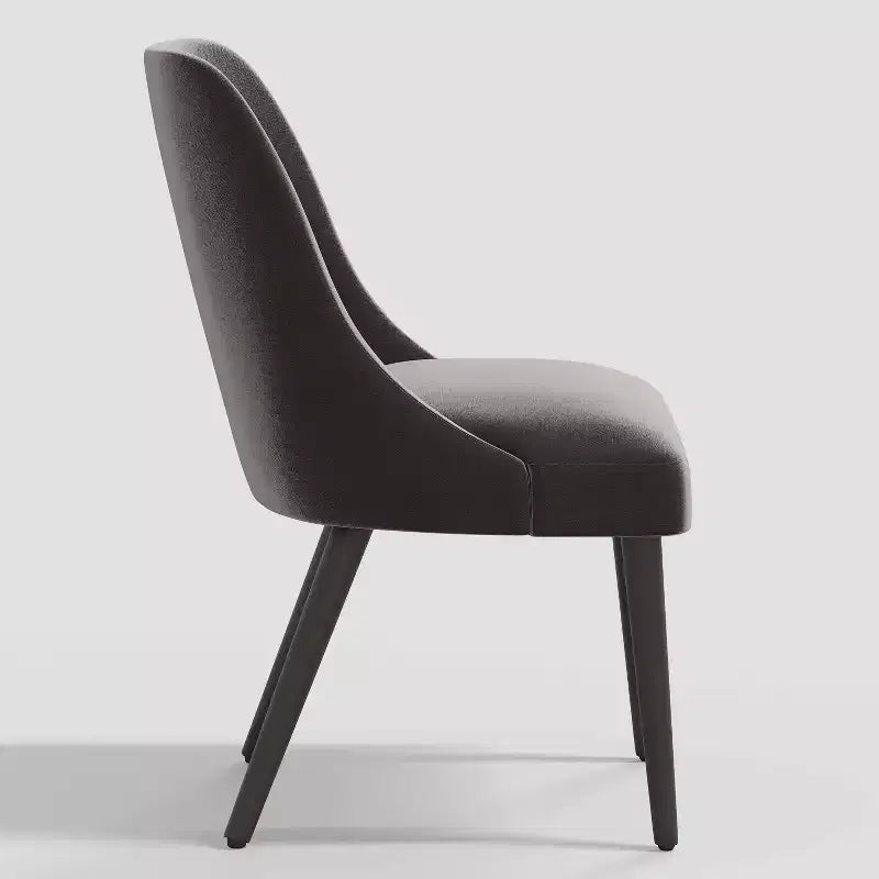 Chaise de salle à manger moderne Geller en velours brillant Mystère – Threshold