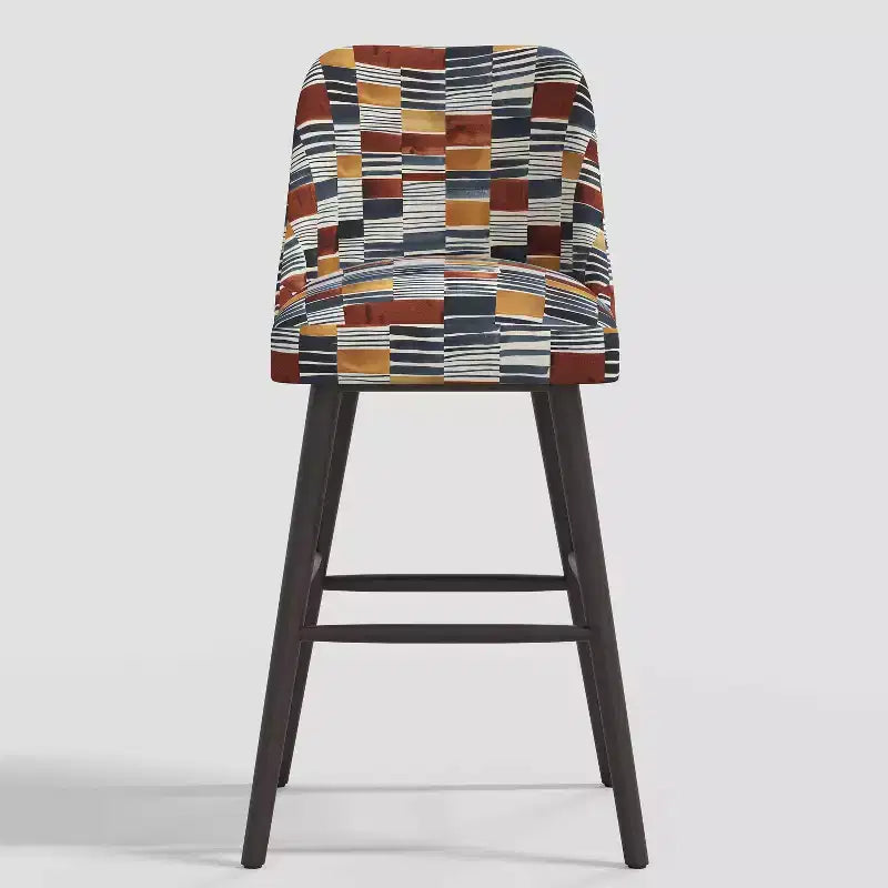 Tabouret de bar moderne géométrique Geller de 31 po avec repose-pieds - Threshold