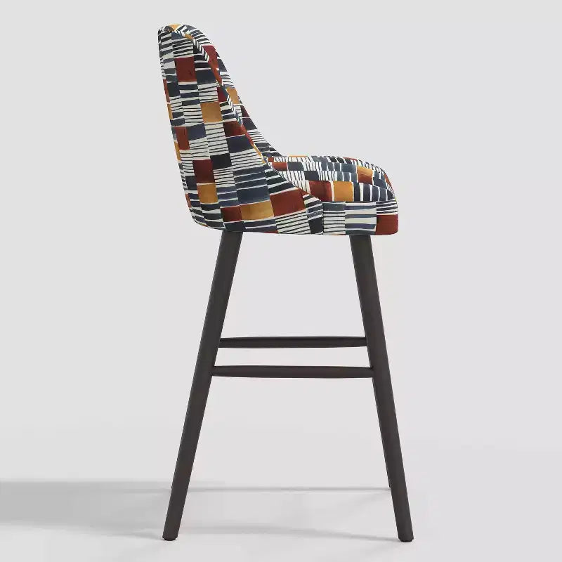Tabouret de bar moderne géométrique Geller de 31 po avec repose-pieds - Threshold