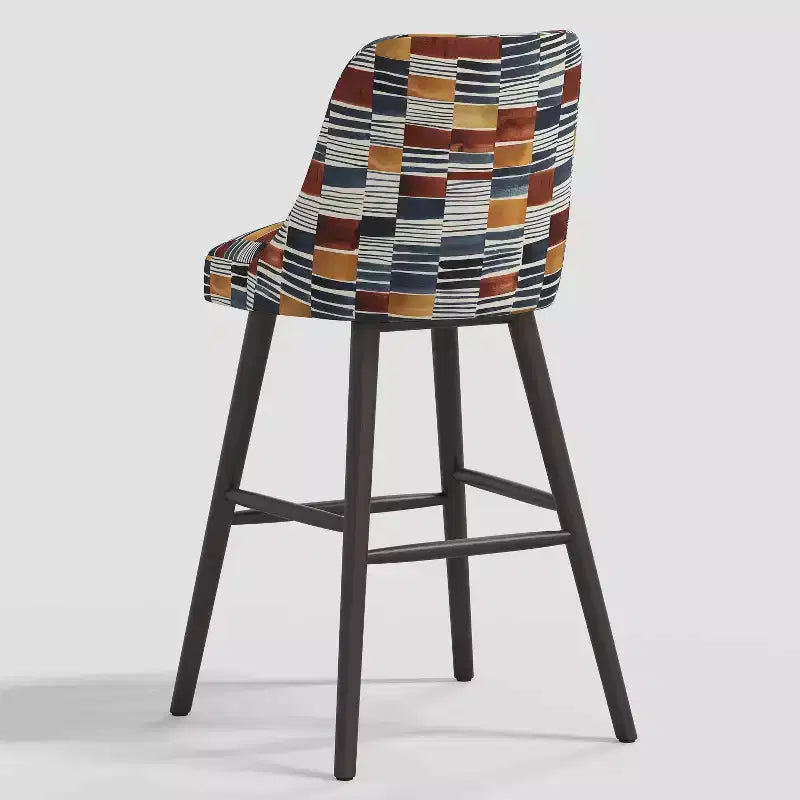 Tabouret de bar moderne géométrique Geller de 31 po avec repose-pieds - Threshold