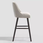 Tabouret de bar moderne Geller de 31 po avec repose-pieds en velours brillant – Threshold
