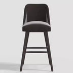 Tabouret de bar moderne Geller de 31 po avec repose-pieds en velours brillant – Threshold