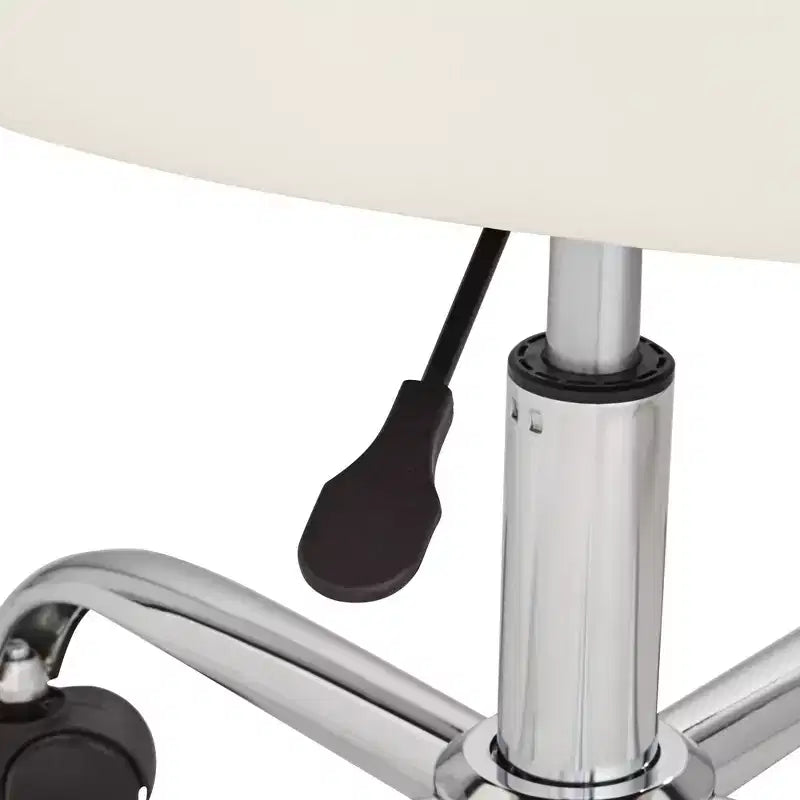Fauteuil de bureau réglable en similicuir crème Nash 55 Downing Street