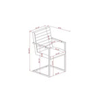 Fauteuil d'appoint Chang à accent 24h/24 et 7j/7