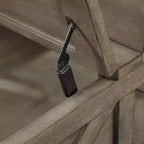 Table basse carrée Pershins Farmhouse avec rangement - HOMES: Inside + Out