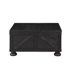 Table basse carrée Pershins Farmhouse avec rangement - HOMES: Inside + Out