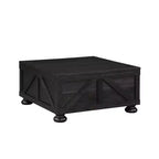 Table basse carrée Pershins Farmhouse avec rangement - HOMES: Inside + Out