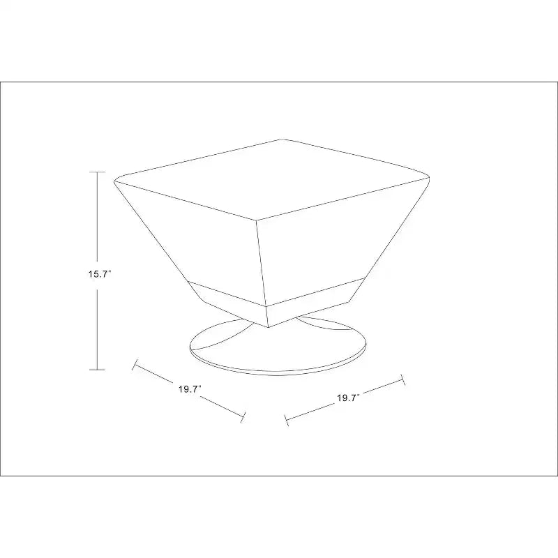 Ottoman pivotant Diamond - Manhattan Comfort