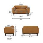 Causeuse contemporaine rembourrée Chaparral - Christopher Knight Home