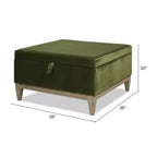 Jennifer Taylor Home Riley Pouf rond ottoman 16 po