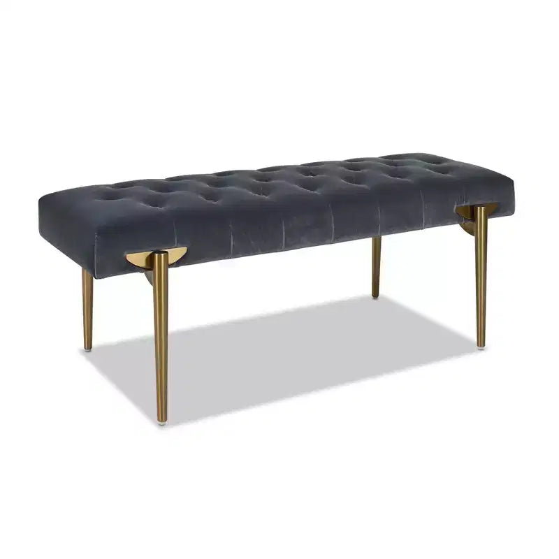 Banc d'appoint rembourré doré Aria Jennifer Taylor Home