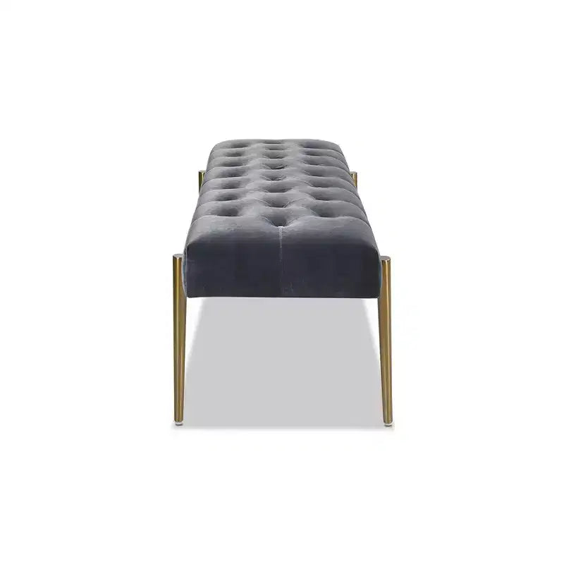 Banc d'appoint rembourré doré Aria Jennifer Taylor Home