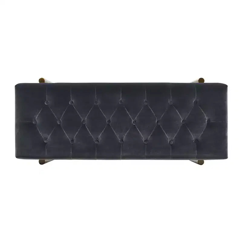 Banc d'appoint rembourré doré Aria Jennifer Taylor Home