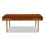 Banc d'appoint rembourré doré Aria Jennifer Taylor Home