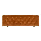 Banc d'appoint rembourré doré Aria Jennifer Taylor Home