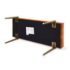 Banc d'appoint rembourré doré Aria Jennifer Taylor Home