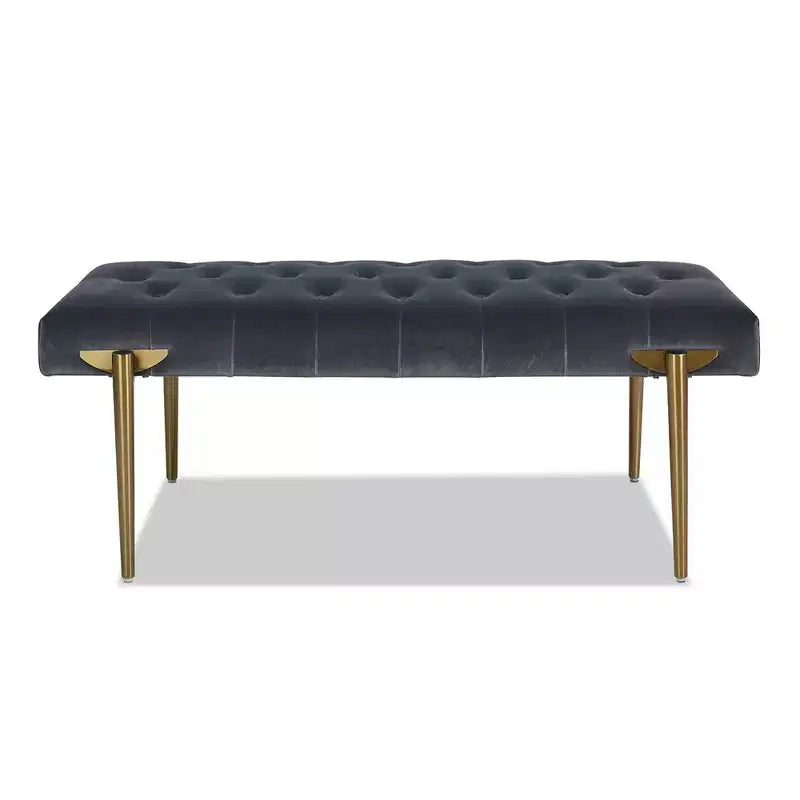 Banc d'appoint rembourré doré Aria Jennifer Taylor Home