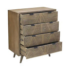 Amarily Commode d'appoint 4 tiroirs style Mid-Century - HOMES: Inside + Out