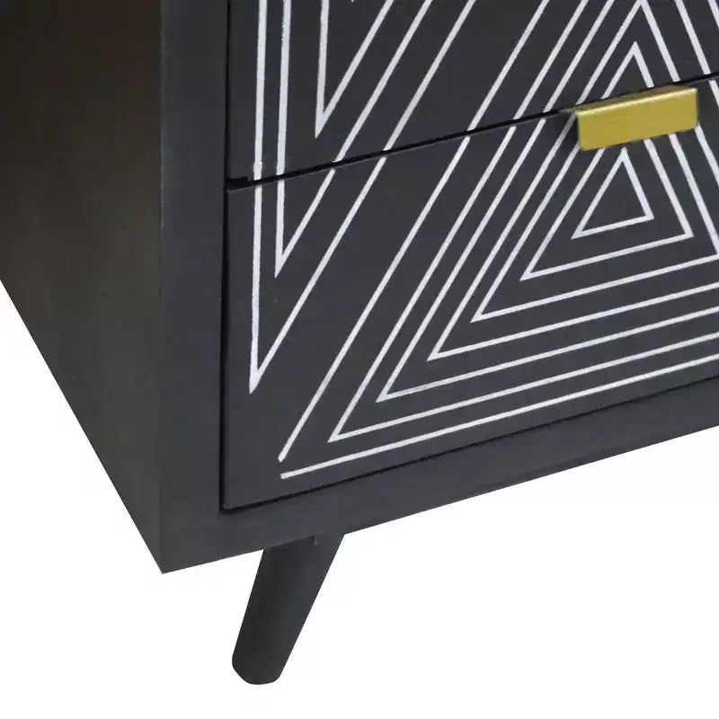 Amarily Commode d'appoint 4 tiroirs style Mid-Century - HOMES: Inside + Out