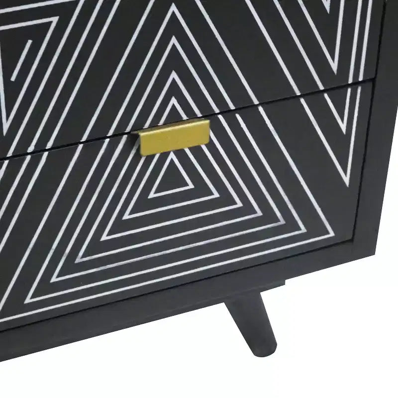 Amarily Commode d'appoint 4 tiroirs style Mid-Century - HOMES: Inside + Out