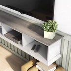 Meuble TV mural flottant Muyton Farmhouse à 3 étagères pour téléviseurs jusqu'à 70 po - miBasics