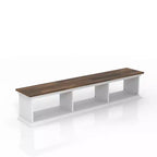 Muyton Farmhouse 3 Shelf Floating TV Stand for TVs up to 70 - miBasics