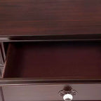 Table de chevet à 3 tiroirs Pennings avec pieds tournés – HOMES: Inside + Out